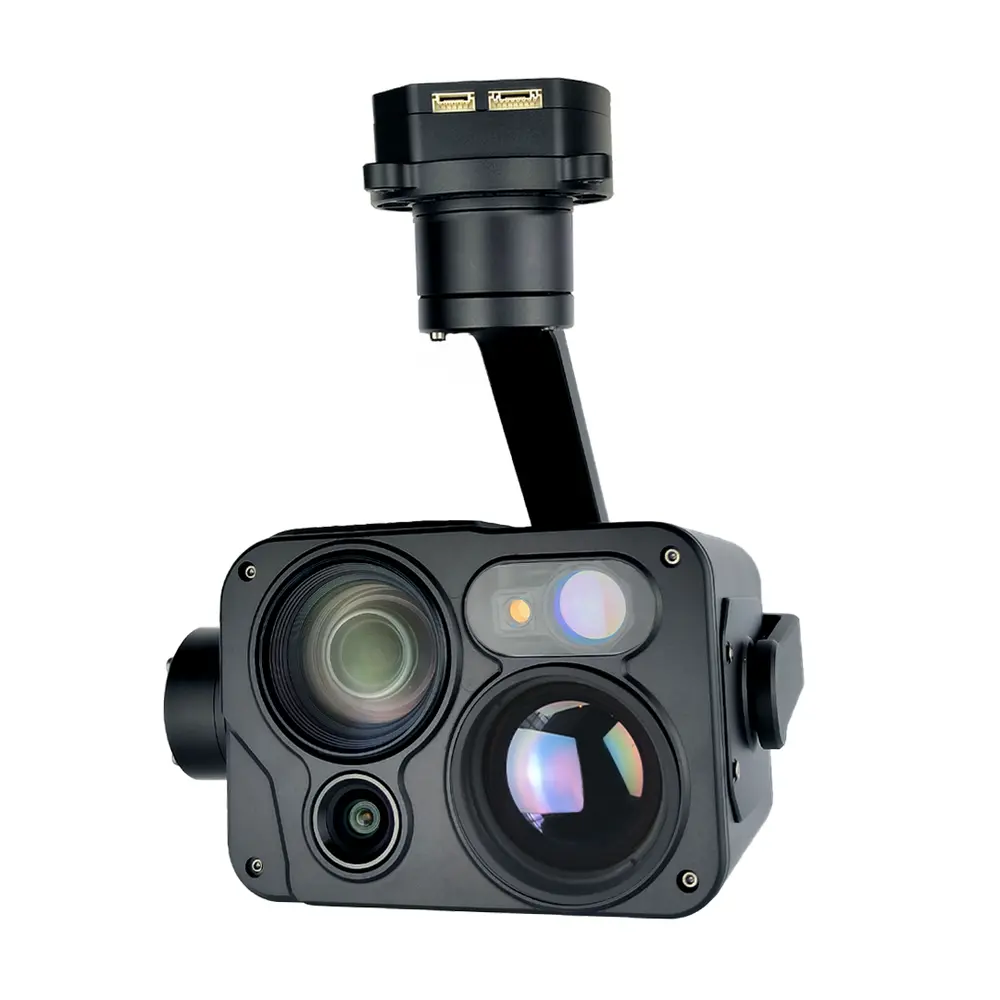 DIT30D High performance four-sensor gimbal 30X optical zoom +Fixed-focus 1080P+640×512 IR thermal imaging +3000m laser range finder